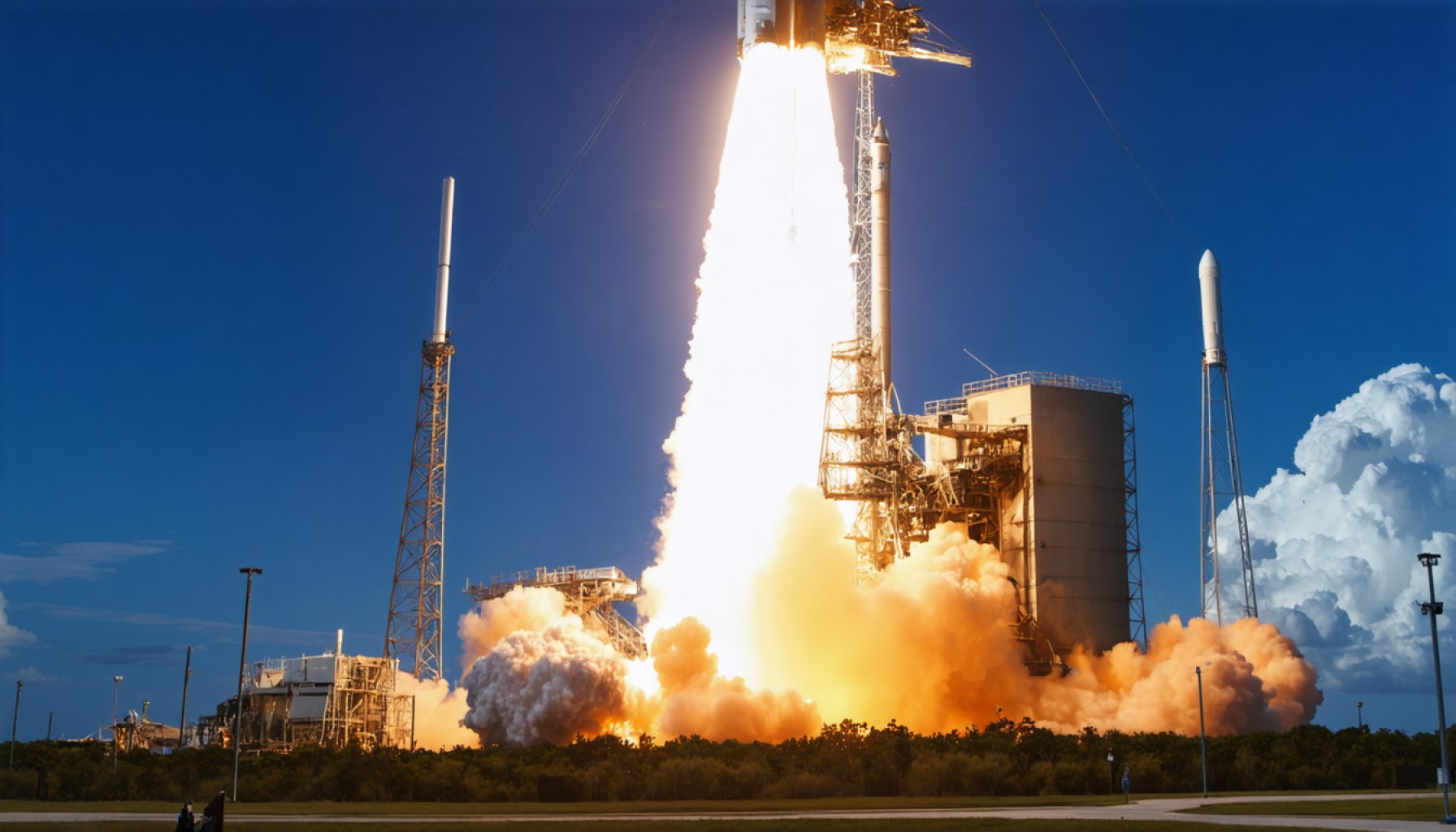 The Midnight Spectacle: SpaceX Falcon 9 Rocket Launch Illuminates Florida Skies