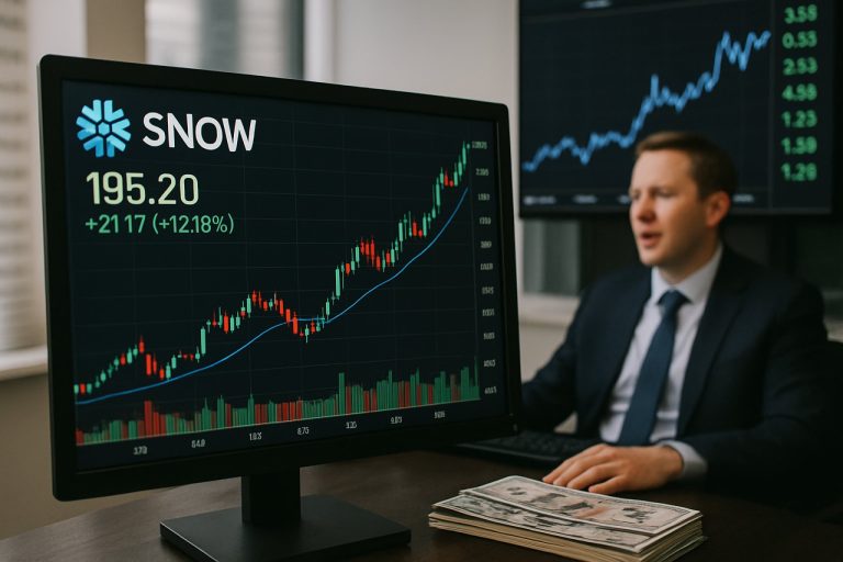 SNOW akciju cena pieaug pēc analītiķu jaunajiem cenu mērķiem un iekšējās personas pārvieto miljonus